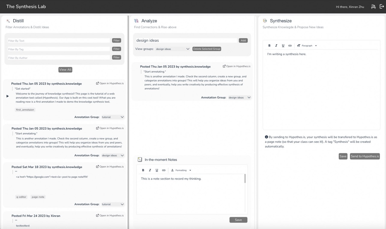 SynthesisAI: Knowledge Synthesis in Collaborative Learning